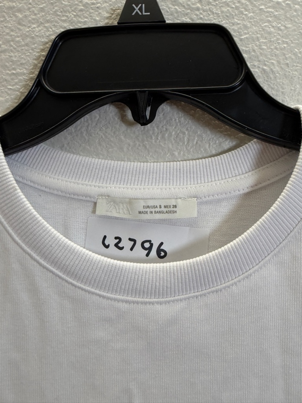 Zara White Short Sleeve Crewneck Tee - Picture 5 of 5